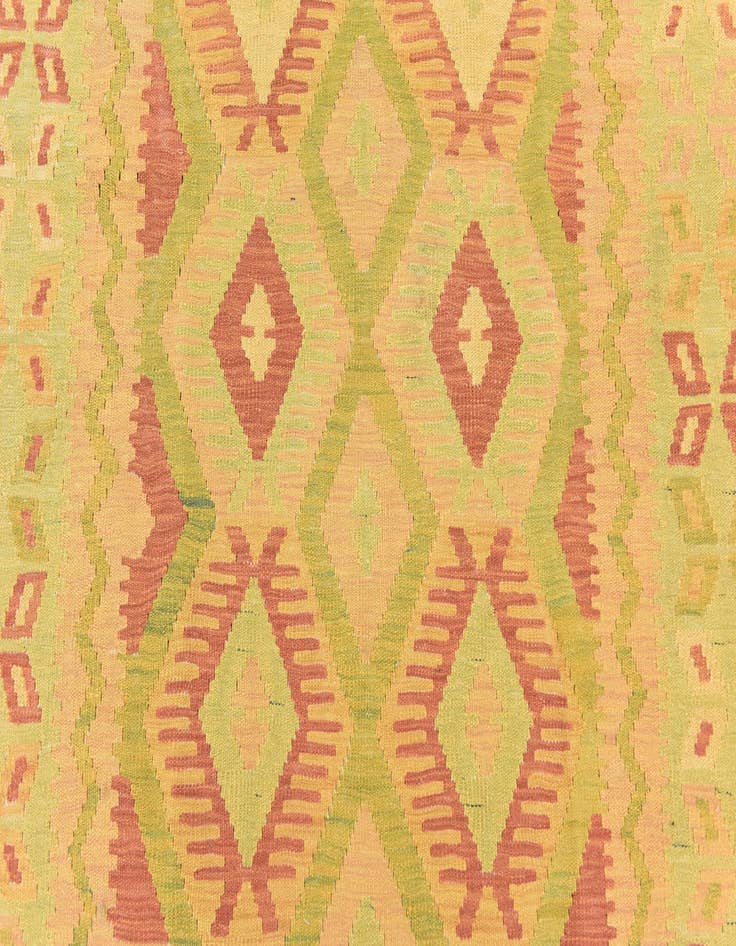 Detail image of  4' 8 x 6' 7  Hand Woven Kilim Waziri Wool Rug