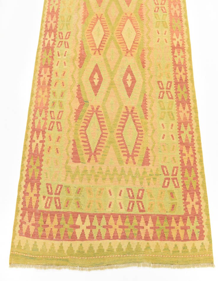 Detail image of  4' 8 x 6' 7  Hand Woven Kilim Waziri Wool Rug