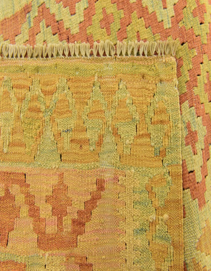 Detail image of  3' 3 x 4' 8  Hand Woven Kilim Waziri Wool Rug