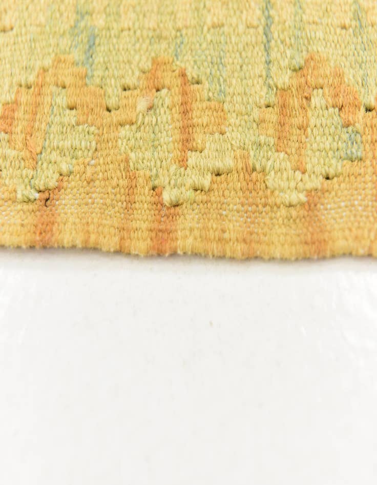 Detail image of  3' 3 x 4' 8  Hand Woven Kilim Waziri Wool Rug