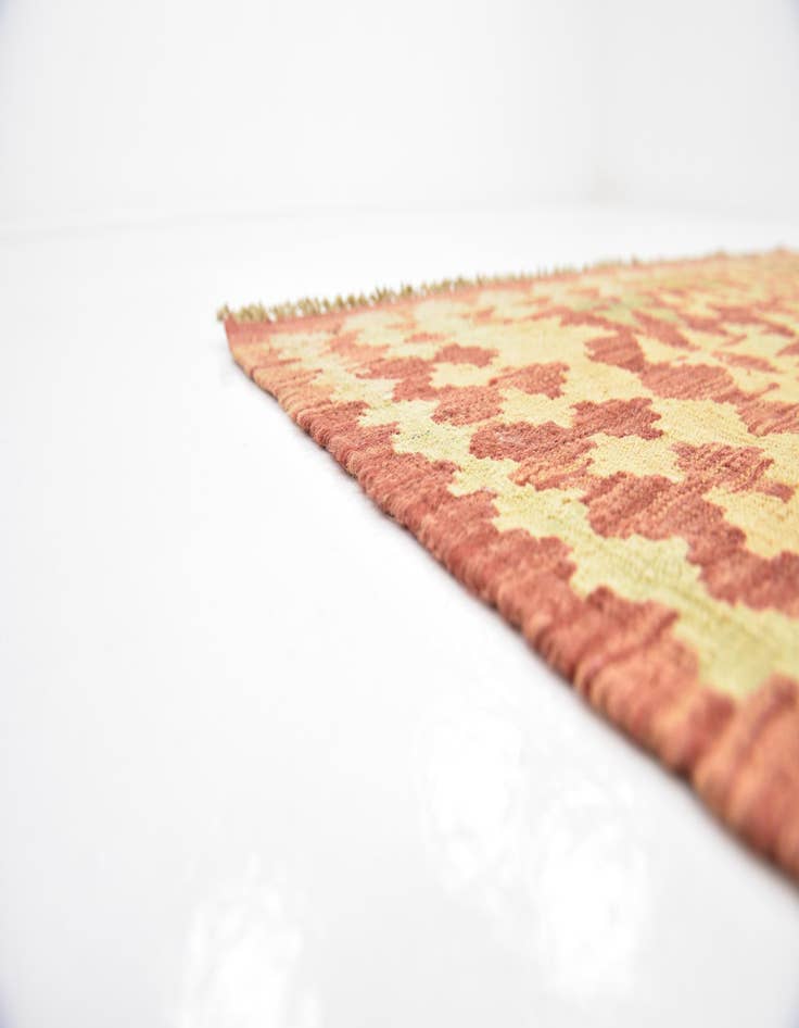 Detail image of  3' 7 x 5'  Hand Woven Kilim Waziri Wool Rug