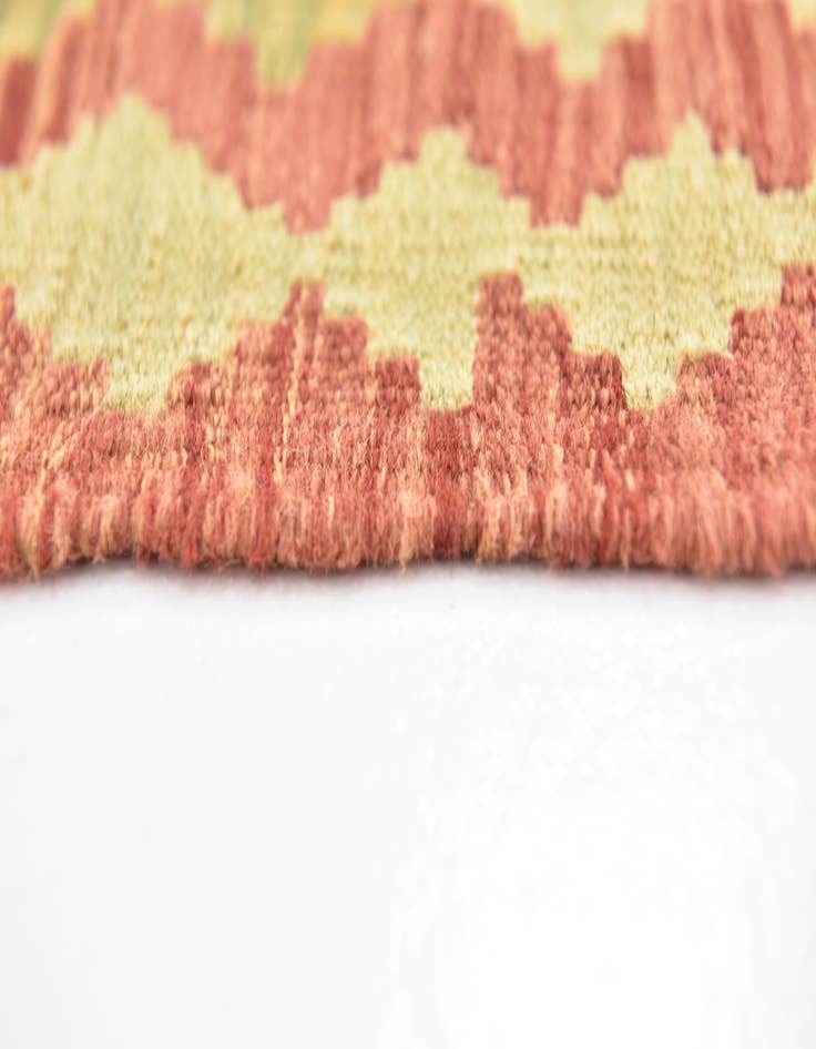 Detail image of  3' 7 x 5'  Hand Woven Kilim Waziri Wool Rug
