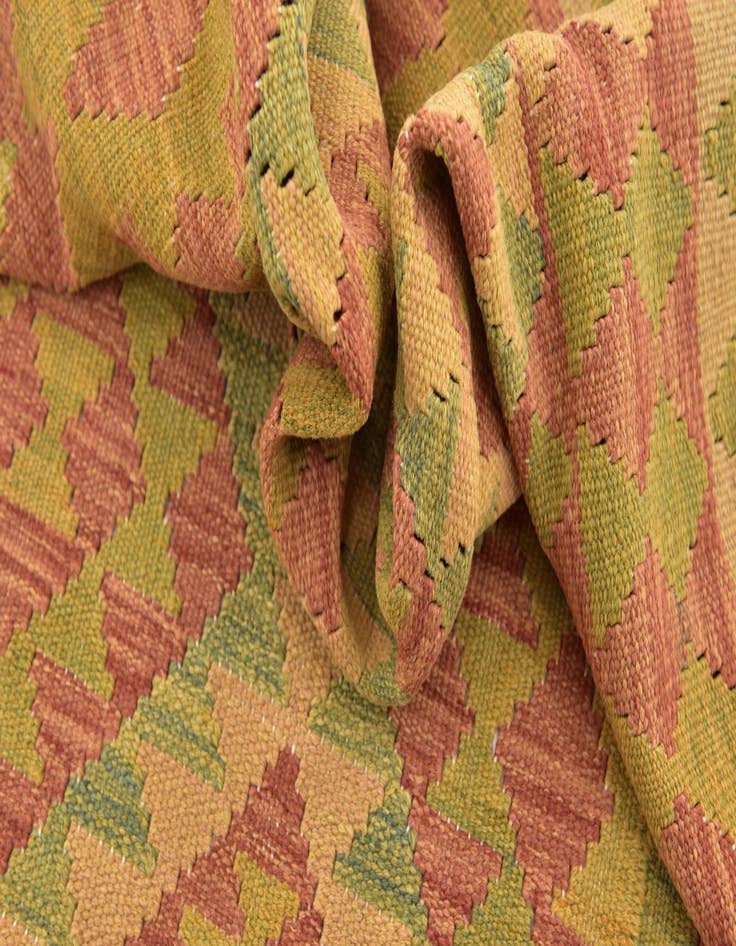 Detail image of  3' x 5' 2  Hand Woven Kilim Waziri Wool Rug