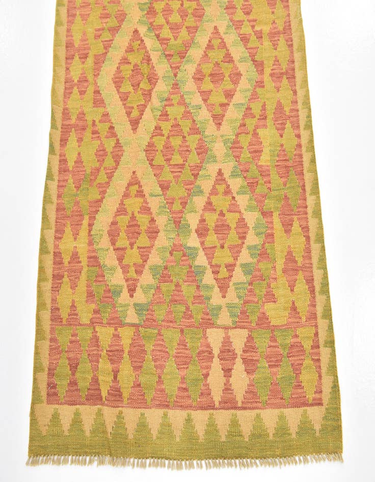 Detail image of  3' x 5' 2  Hand Woven Kilim Waziri Wool Rug