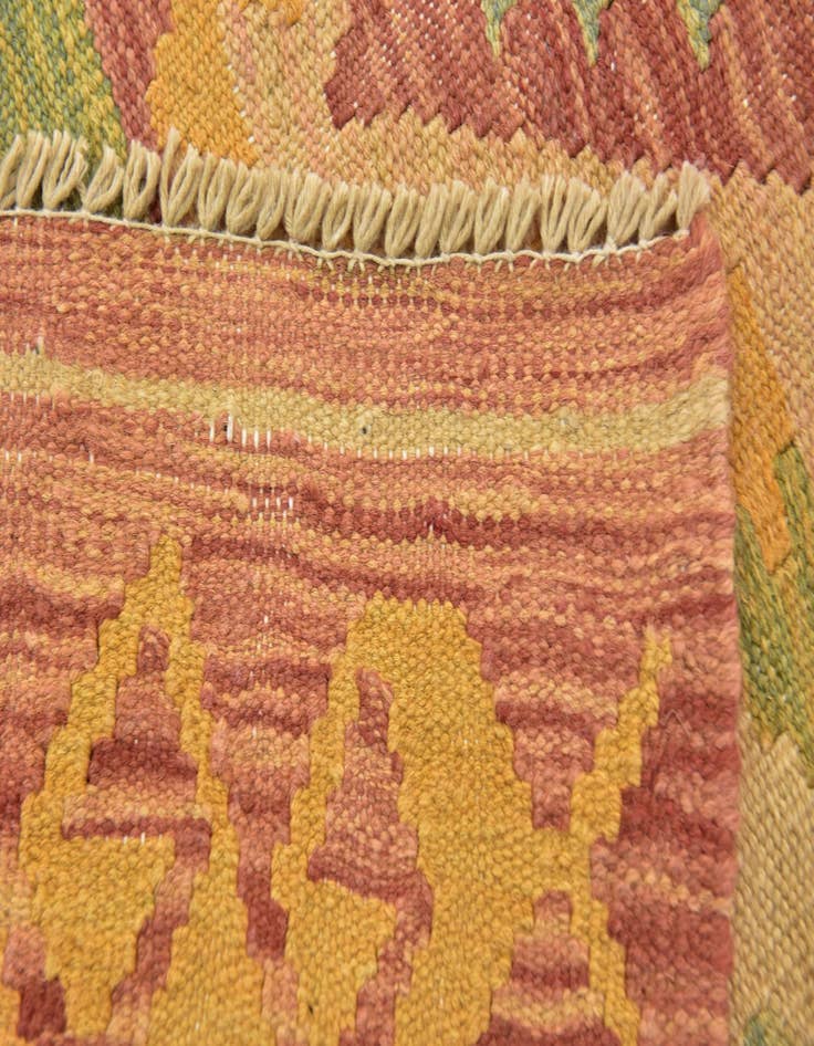 Detail image of  3' x 5' 4  Hand Woven Kilim Waziri Wool Rug