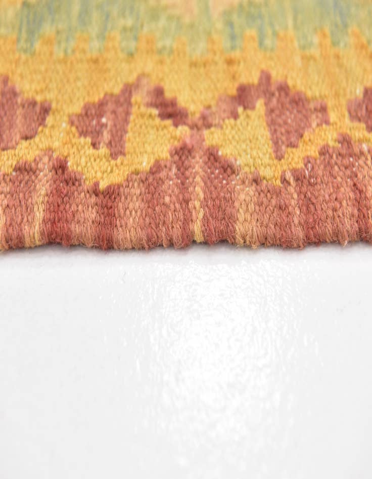 Detail image of  3' x 5' 4  Hand Woven Kilim Waziri Wool Rug