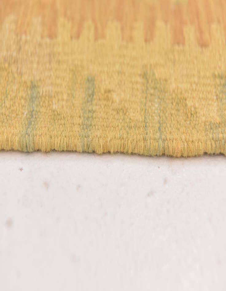 Detail image of  3' 4 x 4' 9  Hand Woven Kilim Waziri Wool Rug