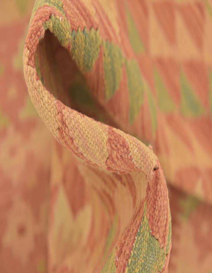 Detail image of  3' 4 x 5'  Hand Woven Kilim Waziri Wool Rug