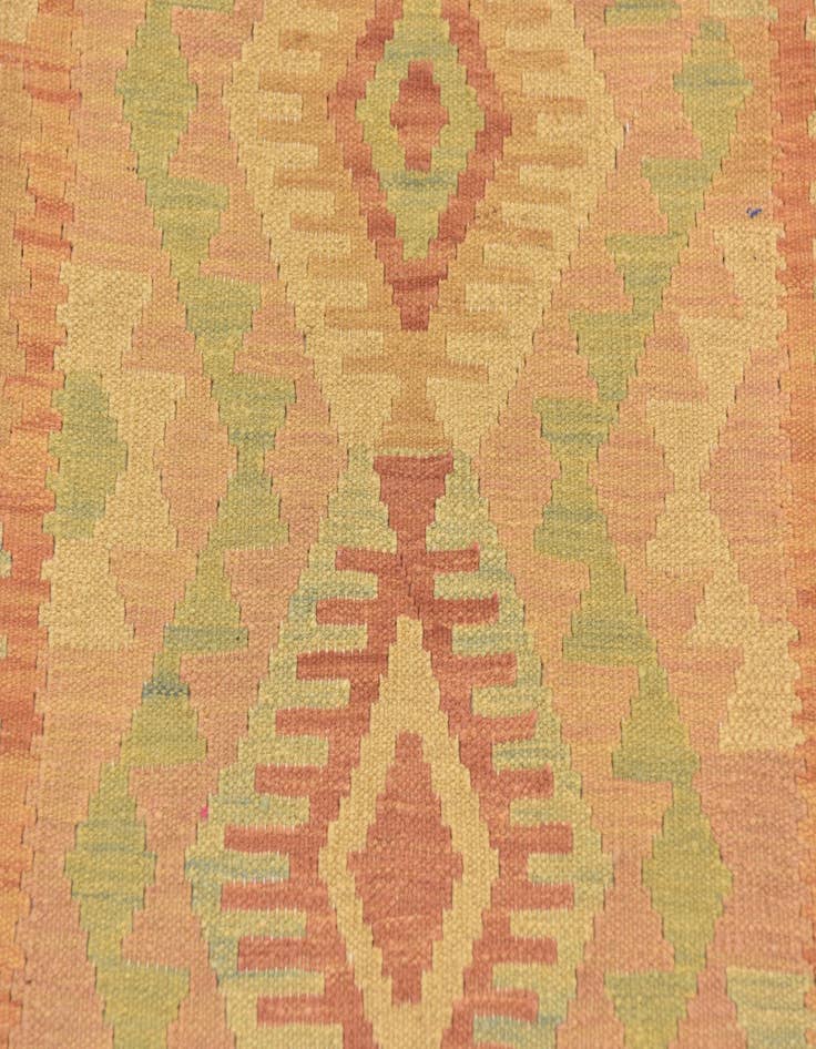 Detail image of  3' 4 x 5' 2  Hand Woven Kilim Waziri Wool Rug
