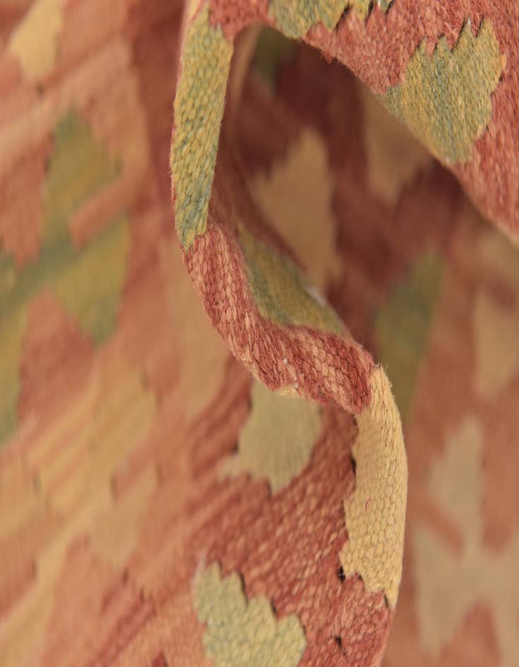 Detail image of  3' 4 x 5' 2  Hand Woven Kilim Waziri Wool Rug