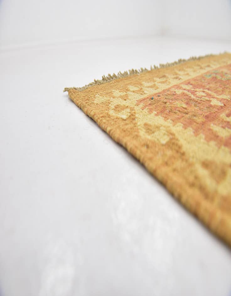 Detail image of  2' 9 x 4'  Hand Woven Kilim Waziri Wool Rug