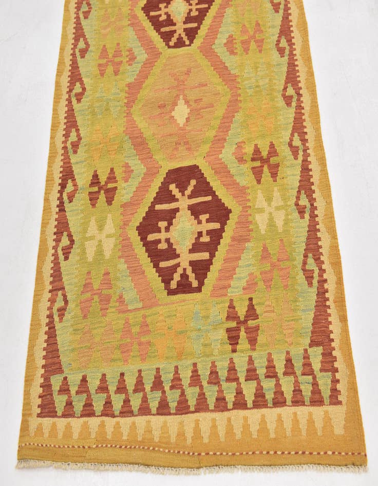 Detail image of  3' 3 x 5'  Hand Woven Kilim Waziri Wool Rug