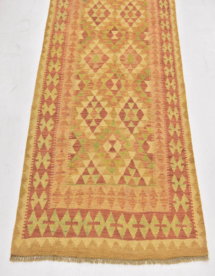 Detail image of  3' 3 x 5'  Hand Woven Kilim Waziri Wool Rug