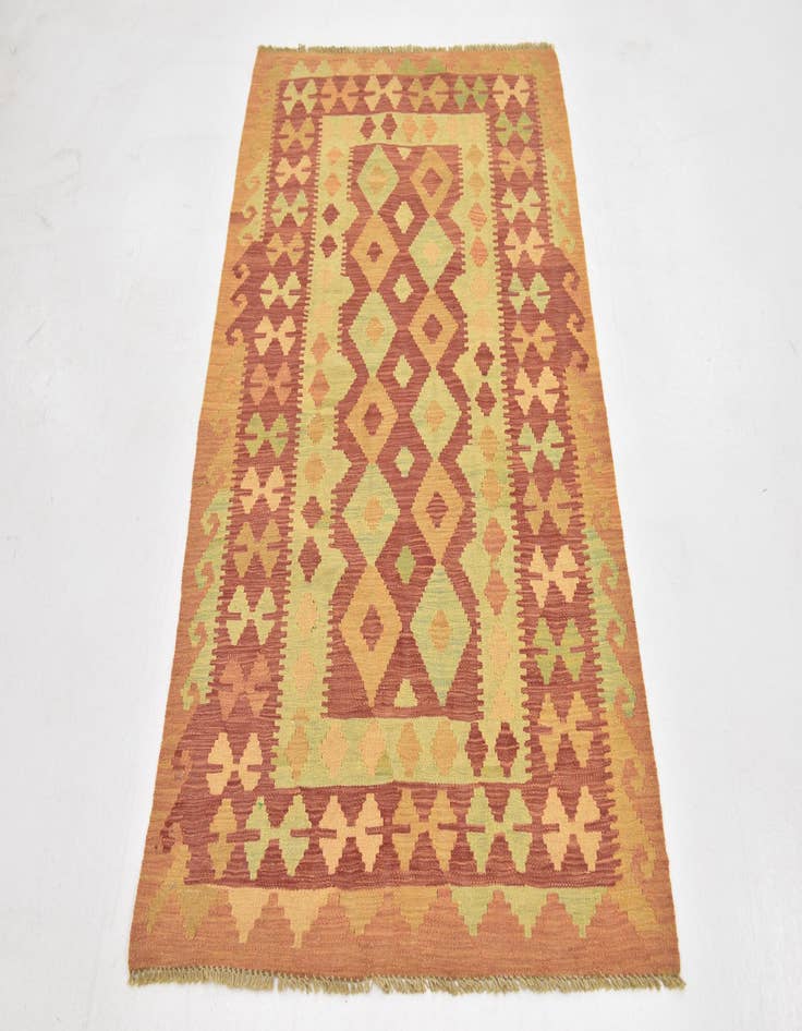 Detail image of  3' x 4' 10  Hand Woven Kilim Waziri Wool Rug