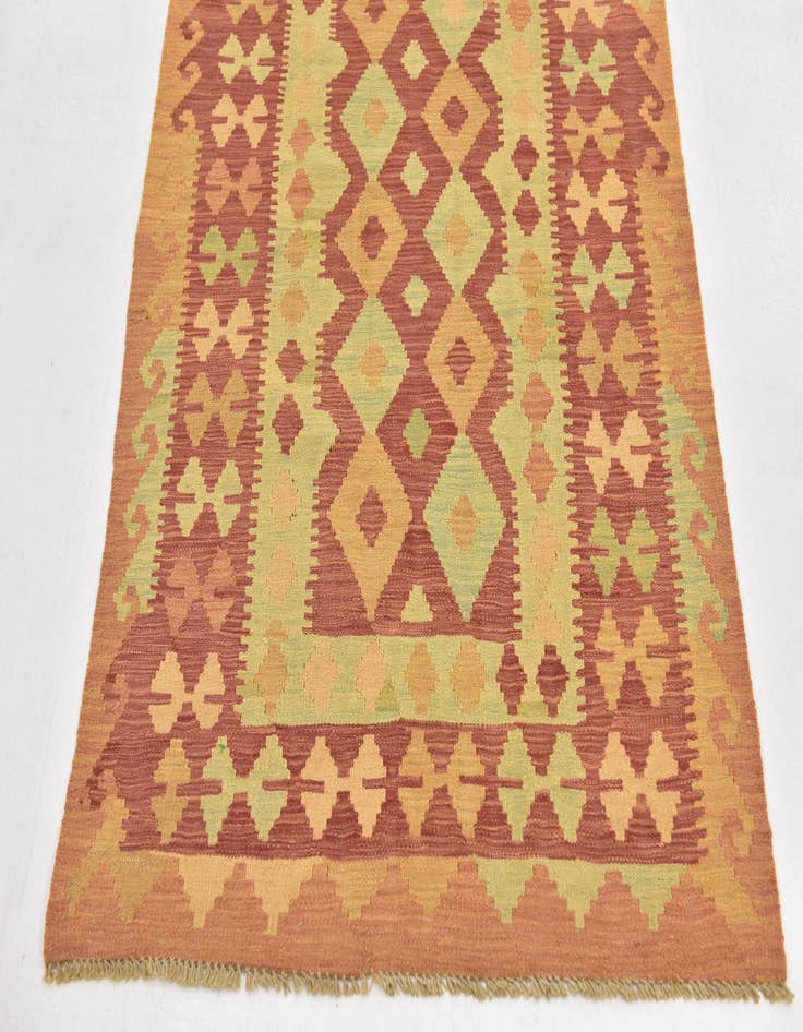 Detail image of  3' x 4' 10  Hand Woven Kilim Waziri Wool Rug