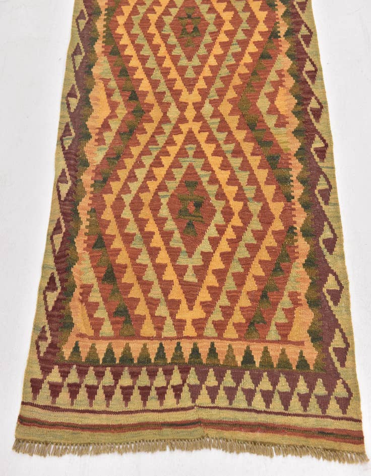 Detail image of  3' x 4' 5  Hand Woven Kilim Waziri Wool Rug