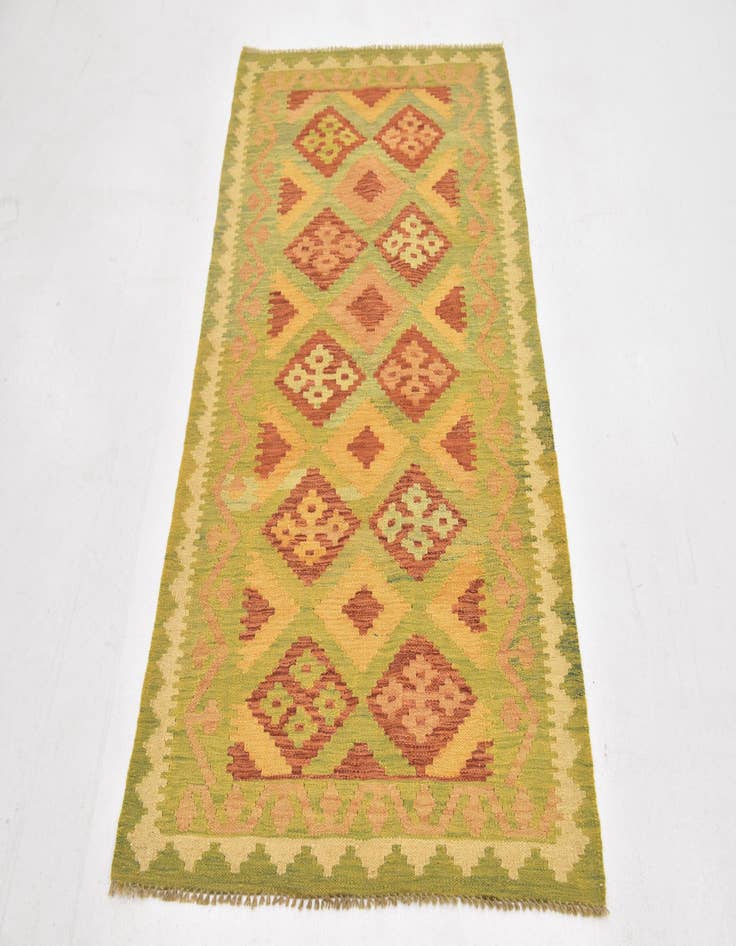 Detail image of  3' x 5'  Hand Woven Kilim Waziri Wool Rug