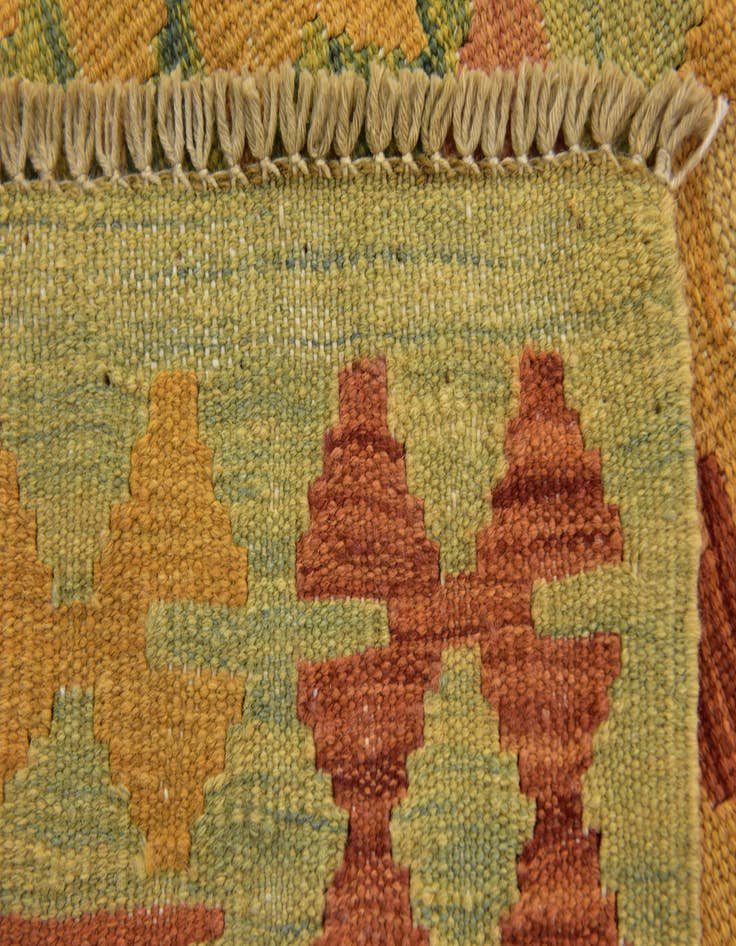Detail image of  3' x 5'  Hand Woven Kilim Waziri Wool Rug