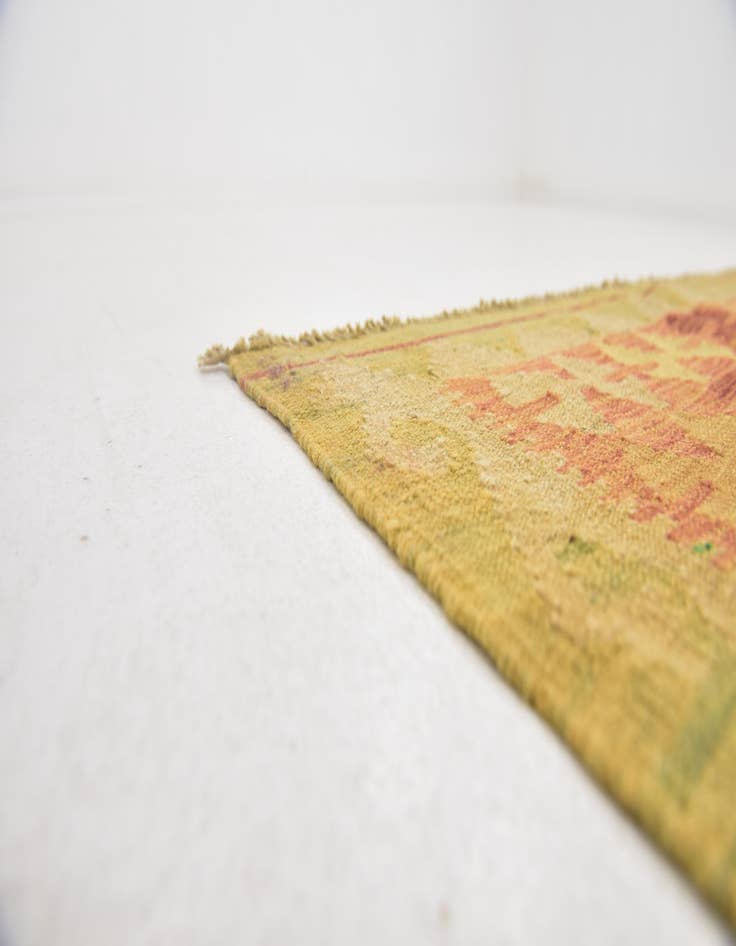 Detail image of  3' 3 x 5'  Hand Woven Kilim Waziri Wool Rug