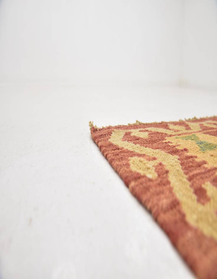 Detail image of  3' 2 x 4' 10  Hand Woven Kilim Waziri Wool Rug