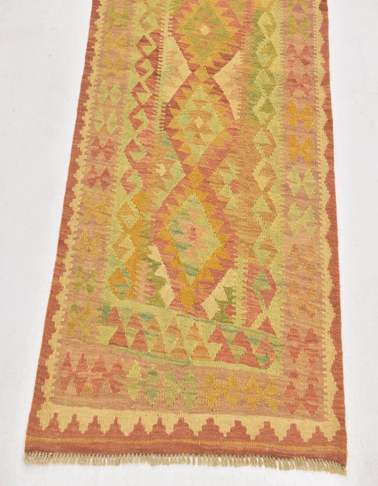 Detail image of  3' x 5'  Hand Woven Kilim Waziri Wool Rug