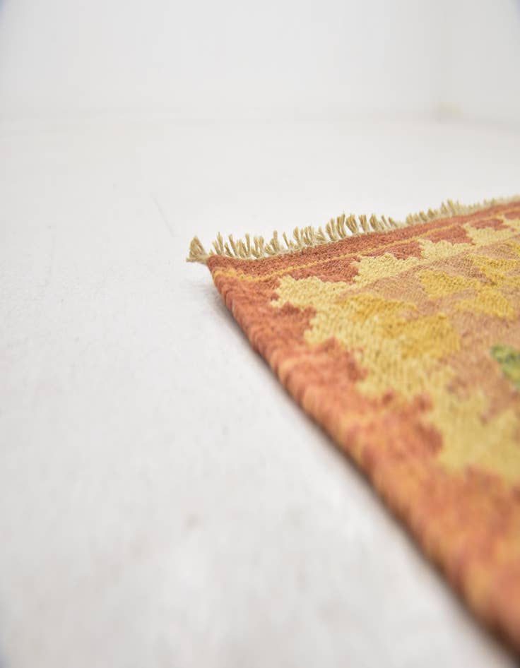 Detail image of  3' x 5'  Hand Woven Kilim Waziri Wool Rug