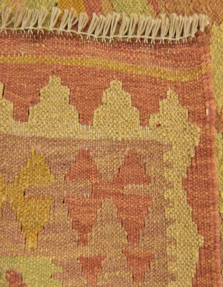 Detail image of  3' x 5'  Hand Woven Kilim Waziri Wool Rug