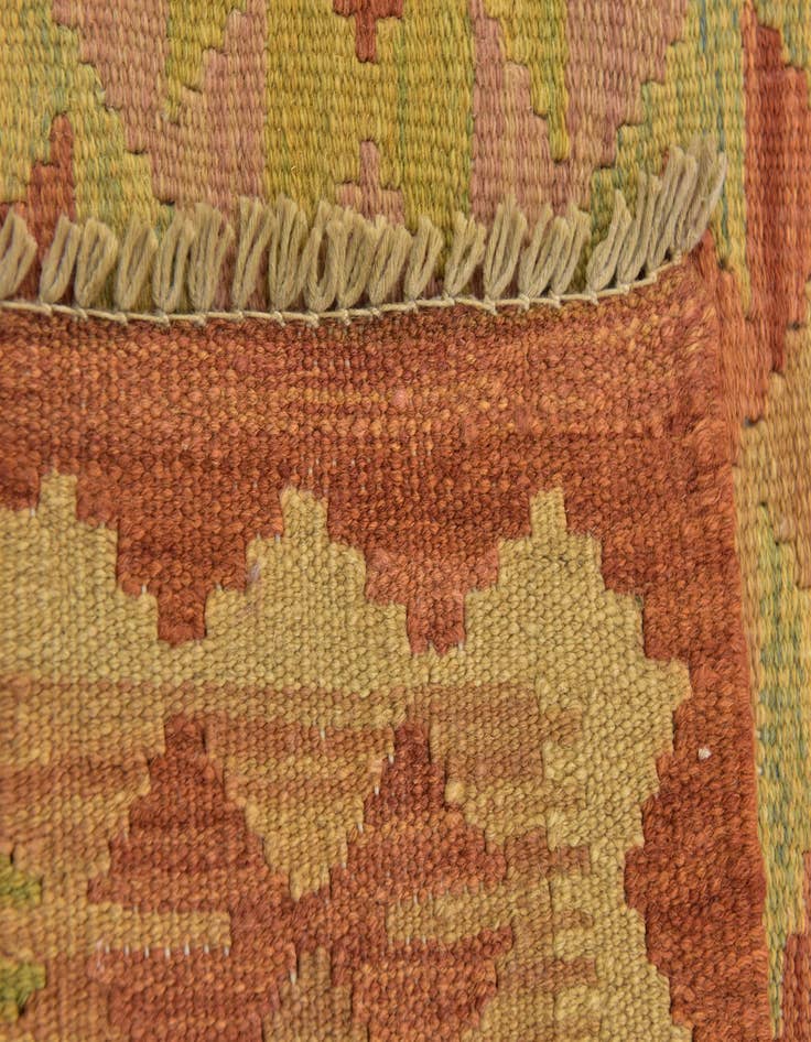 Detail image of  3' 3 x 5' 2  Hand Woven Kilim Waziri Wool Rug
