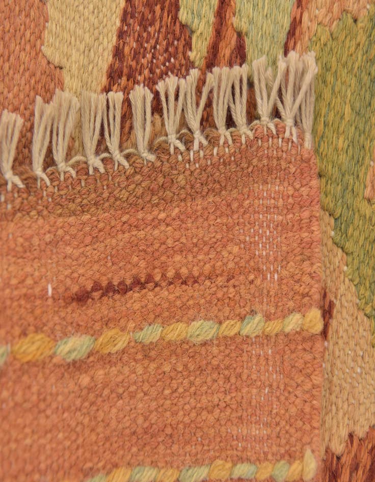 Detail image of  3' 3 x 5'  Hand Woven Kilim Waziri Wool Rug