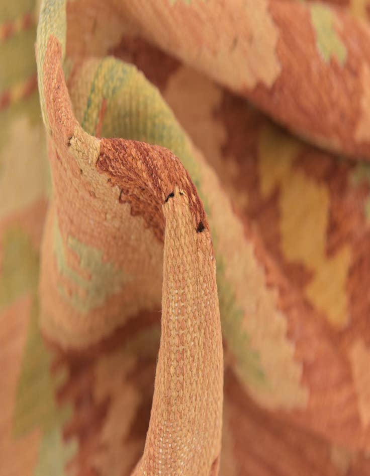 Detail image of  3' 2 x 4' 10  Hand Woven Kilim Waziri Wool Rug