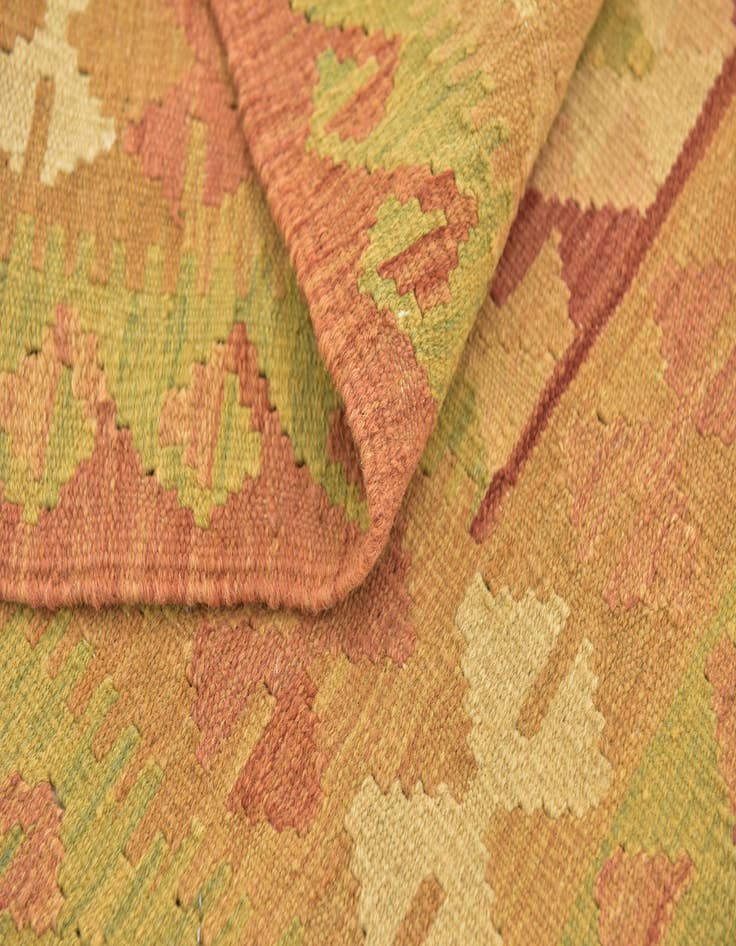 Detail image of  2' 9 x 4' 3  Hand Woven Kilim Waziri Wool Rug