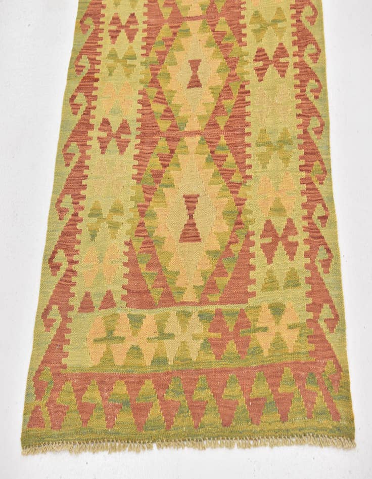 Detail image of  2' 8 x 4' 5  Hand Woven Kilim Waziri Wool Rug