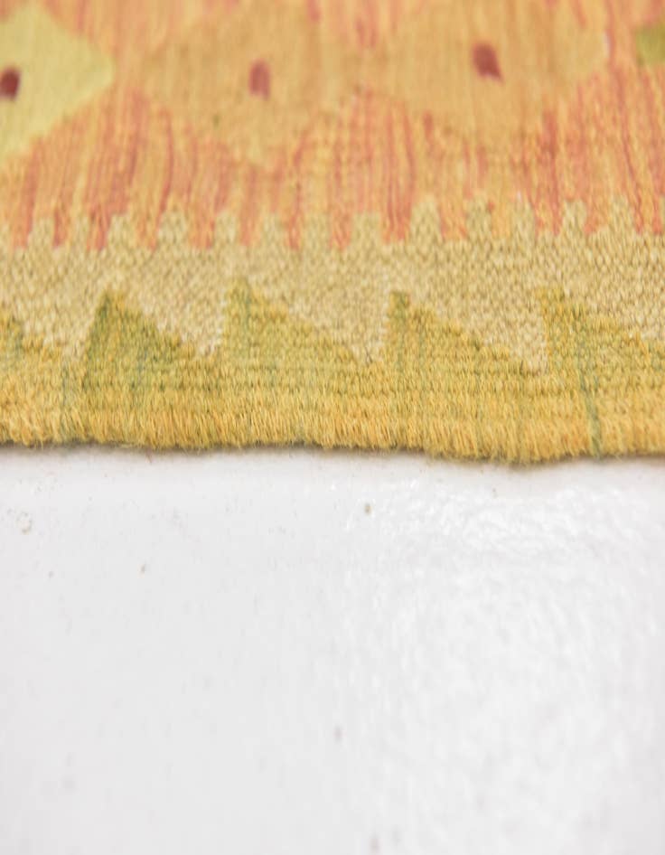 Detail image of  2' 9 x 4' 3  Hand Woven Kilim Waziri Wool Rug