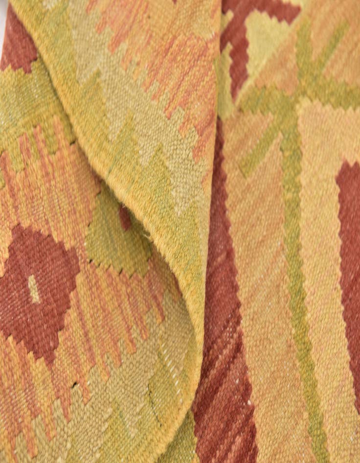 Detail image of  2' 9 x 4' 3  Hand Woven Kilim Waziri Wool Rug