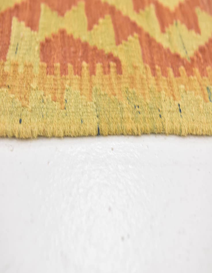 Detail image of  2' 9 x 4' 2  Hand Woven Kilim Waziri Wool Rug