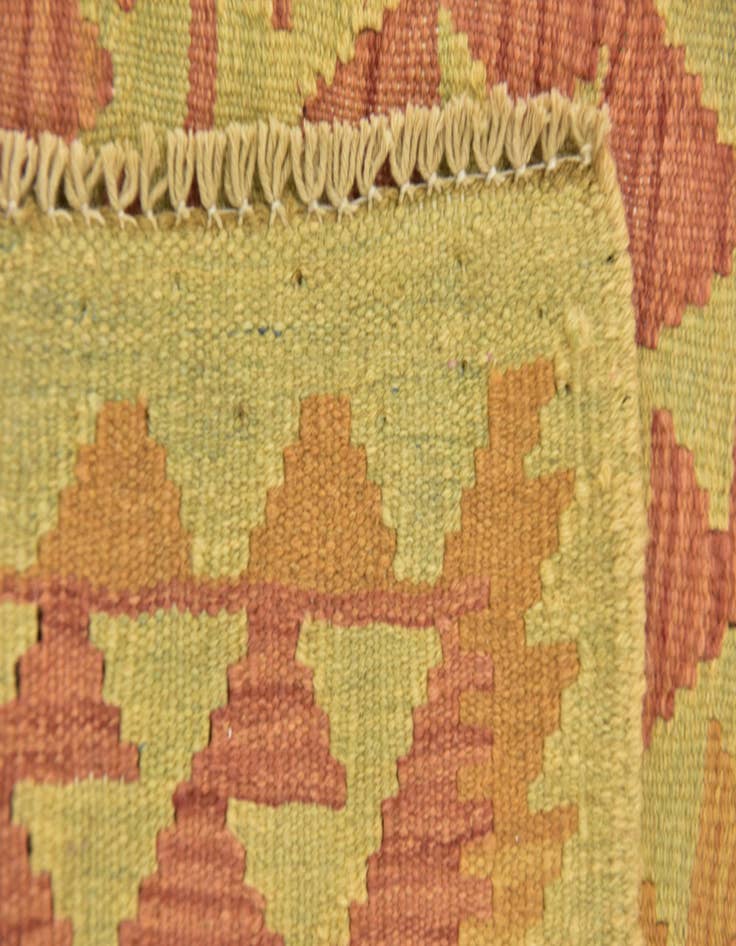 Detail image of  2' 9 x 4' 2  Hand Woven Kilim Waziri Wool Rug