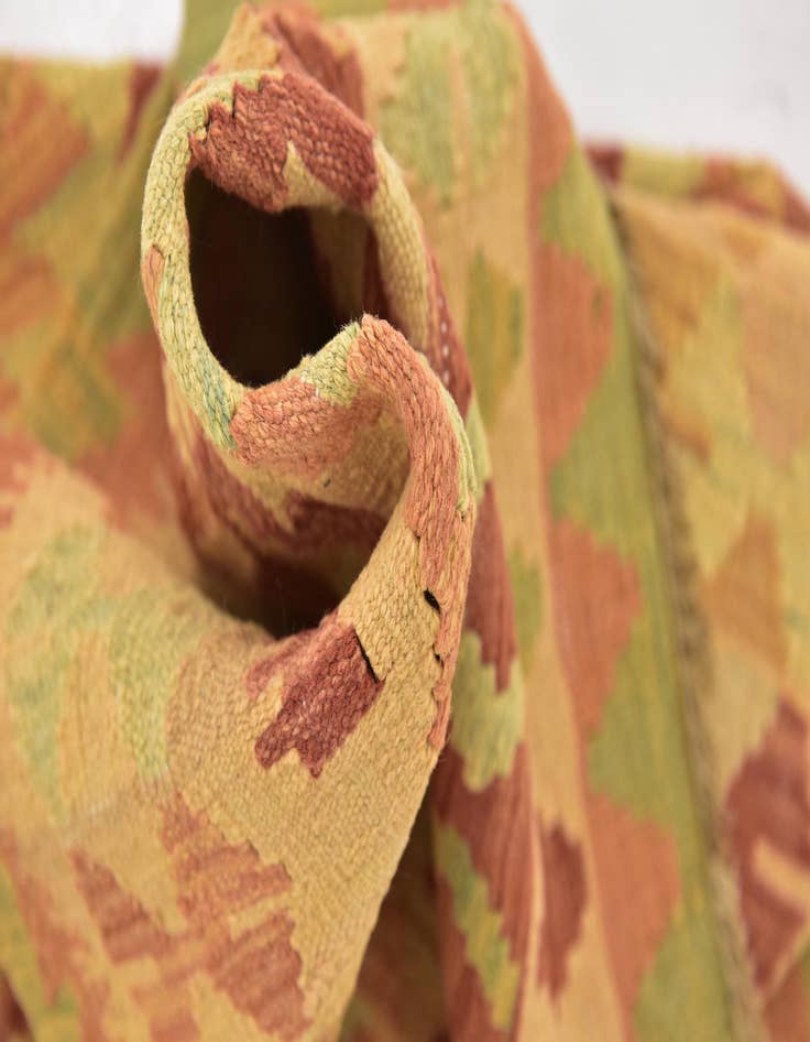 Detail image of  2' 9 x 4' 3  Hand Woven Kilim Waziri Wool Rug