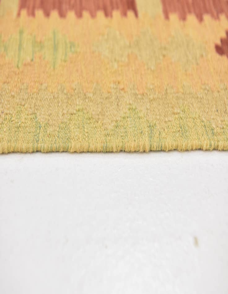 Detail image of  2' 9 x 4' 2  Hand Woven Kilim Waziri Wool Rug