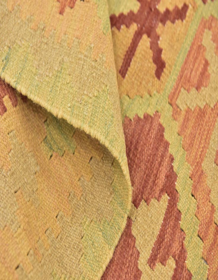 Detail image of  2' 9 x 4' 2  Hand Woven Kilim Waziri Wool Rug