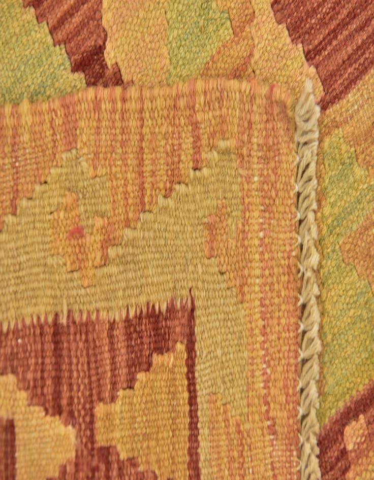 Detail image of  3' x 4' 5  Hand Woven Kilim Waziri Wool Rug