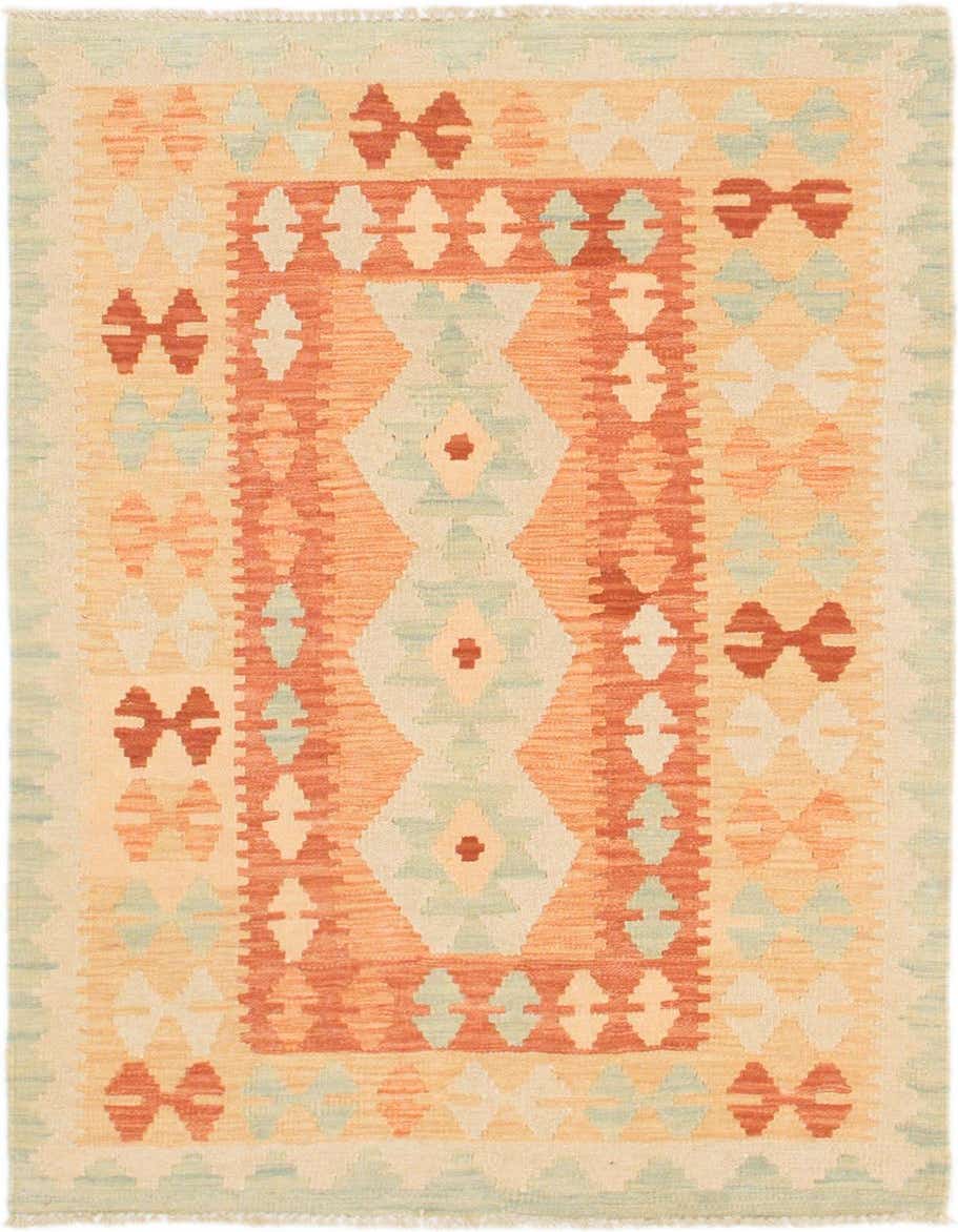 Primary image of  2' 8 x 4' 4  Hand Woven Kilim Waziri Wool Rug