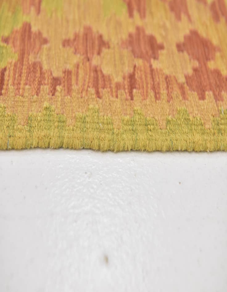 Detail image of  2' 8 x 4' 3  Hand Woven Kilim Waziri Wool Rug