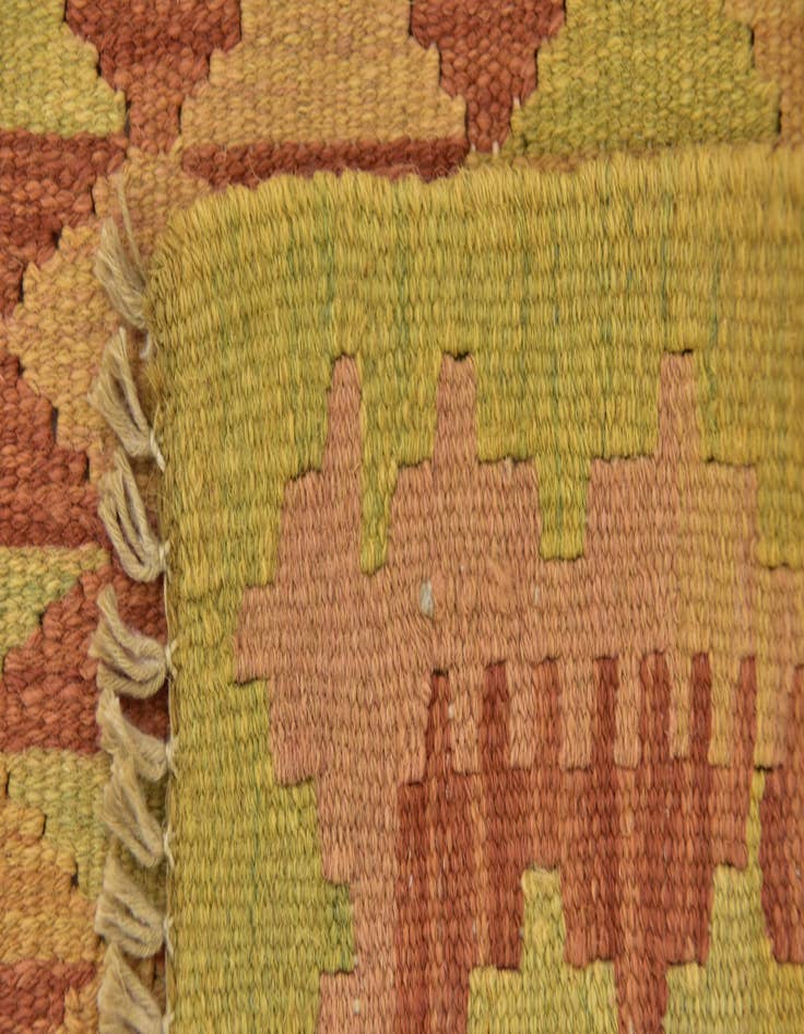 Detail image of  2' 8 x 4' 3  Hand Woven Kilim Waziri Wool Rug