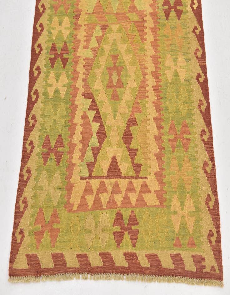 Detail image of  3' x 4' 4  Hand Woven Kilim Waziri Wool Rug