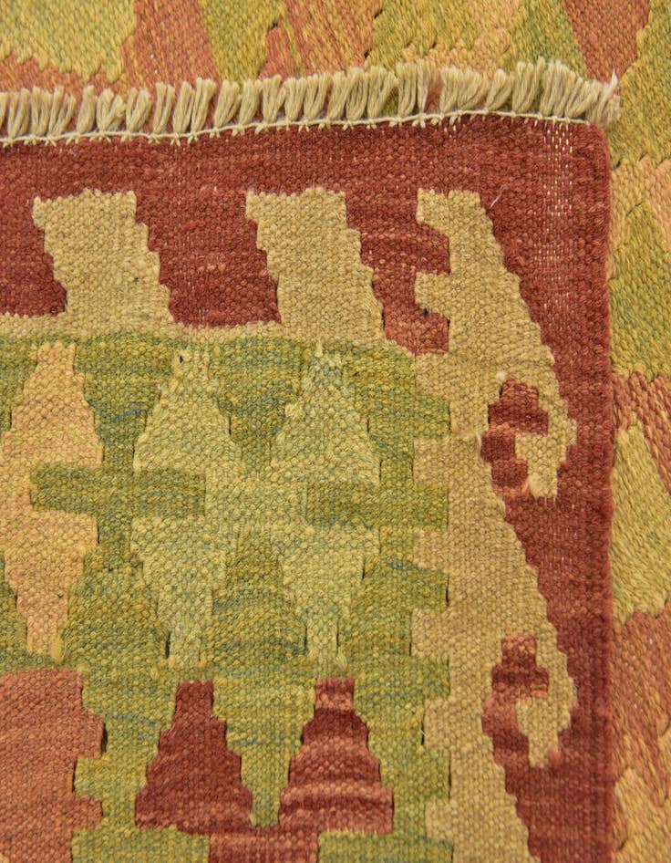 Detail image of  3' x 4' 4  Hand Woven Kilim Waziri Wool Rug
