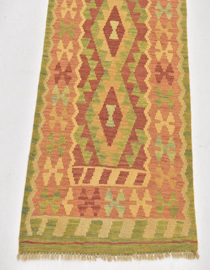 Detail image of  2' 6 x 4' 5  Hand Woven Kilim Waziri Wool Rug