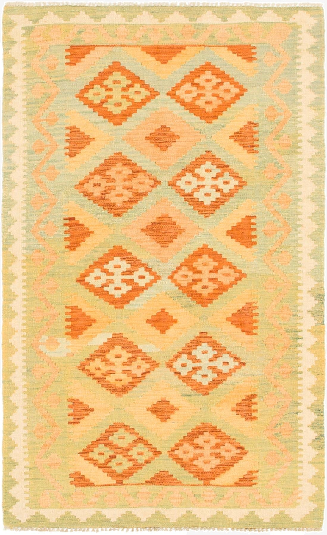  3' x 5'  Hand Woven Kilim Waziri Wool Rug