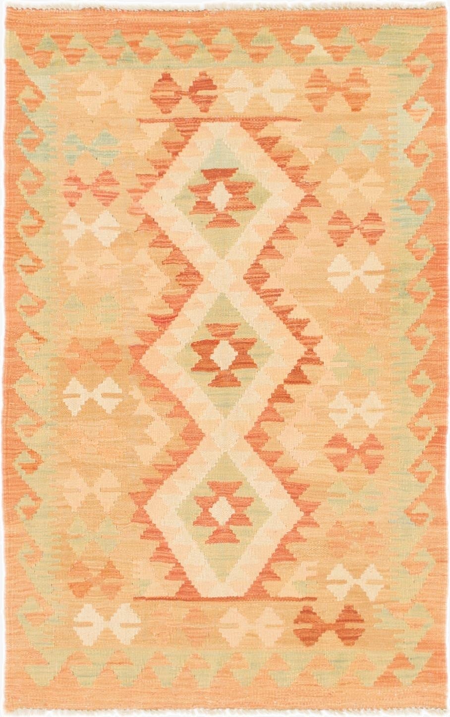  2' 9 x 4' 3  Hand Woven Kilim Waziri Wool Rug
