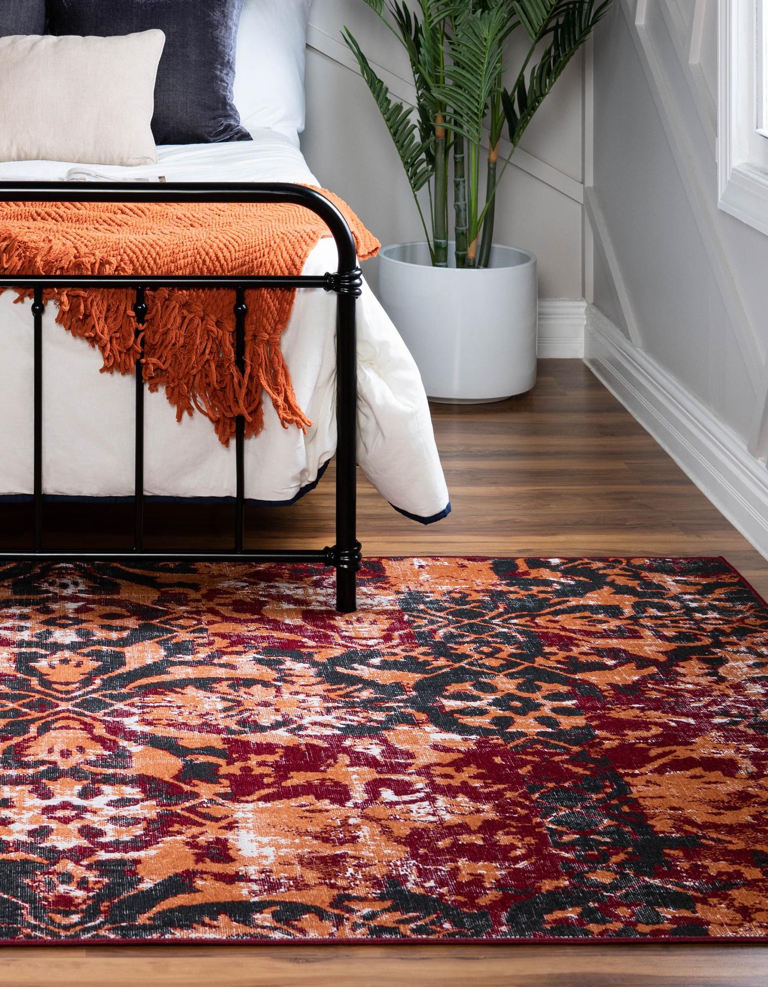 Rust Red 5' 3 x 8' Lucerne Rug | Rugs.com