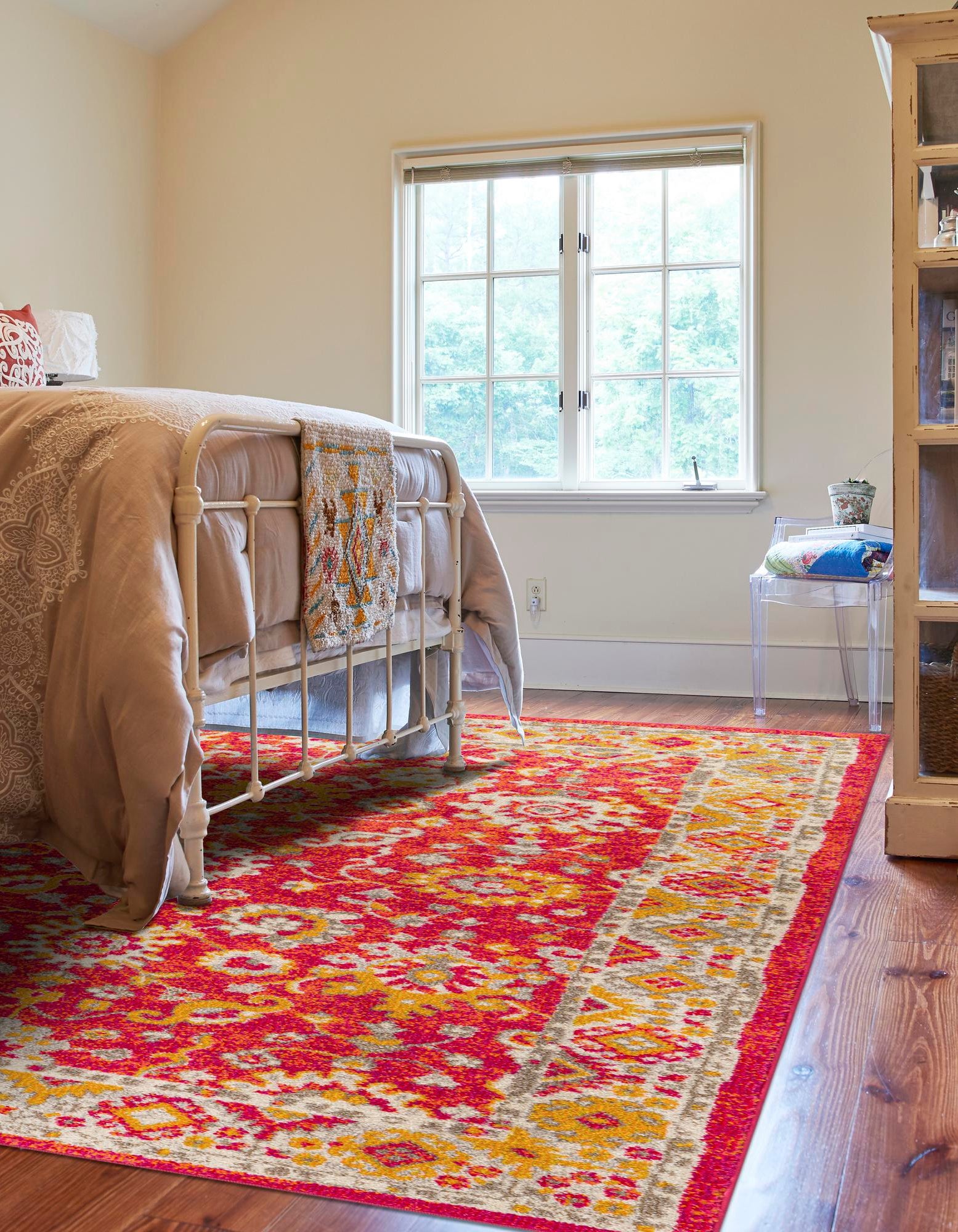 Rust Red 5' 3 x 7' 9 Madeline Rug | Rugs.com